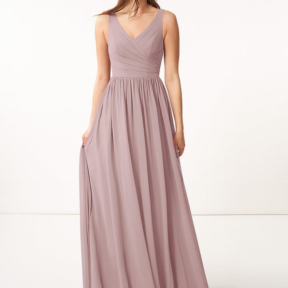 Azazie Keyla Vintage Mauve Bridesmaid Dress (Size A0)